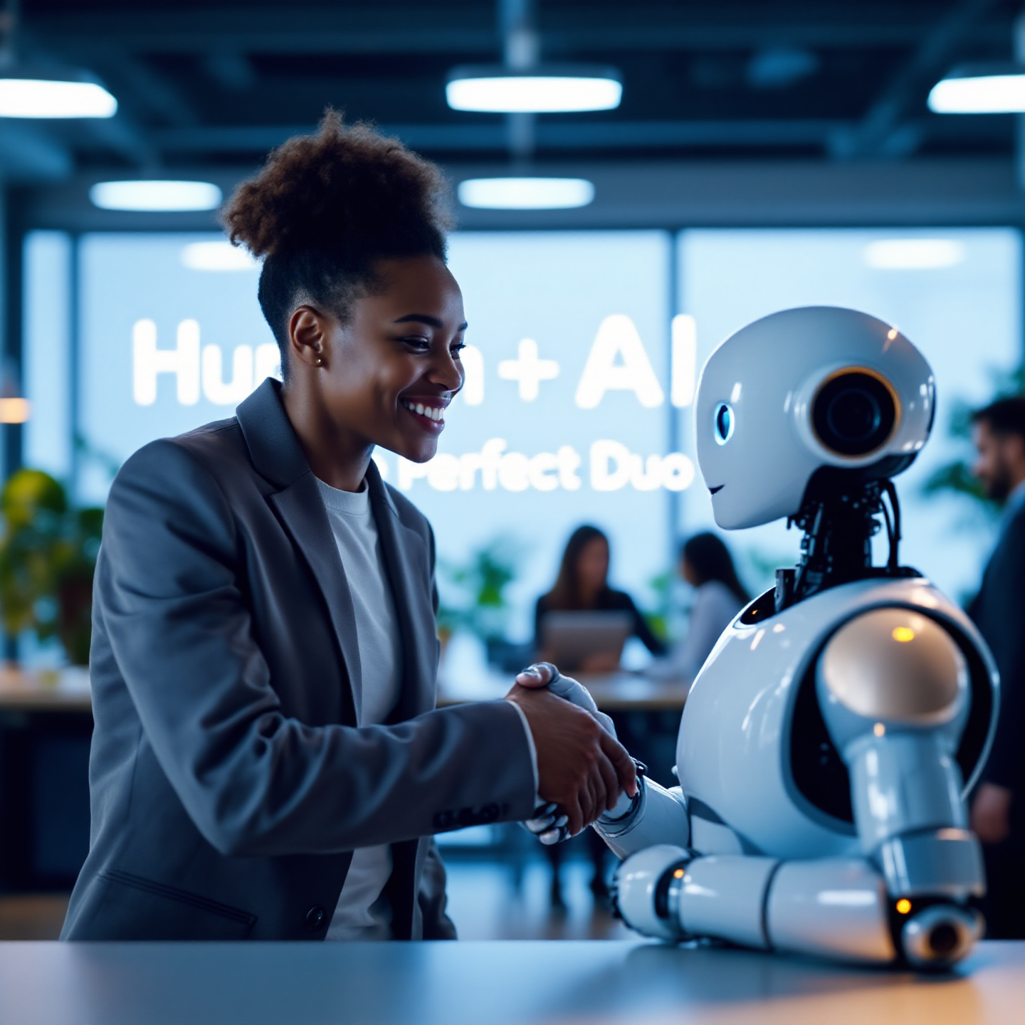 [Image of Human and AI Collaborating]